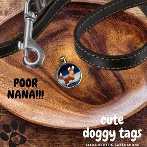 Disney Peter Pan-Pet Tag "Nana" Nursery Dog, Tag accessory for pet collar